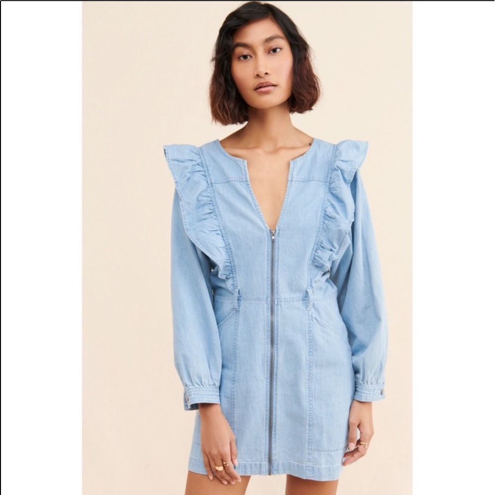Free People Imogen Denim Mini Dress